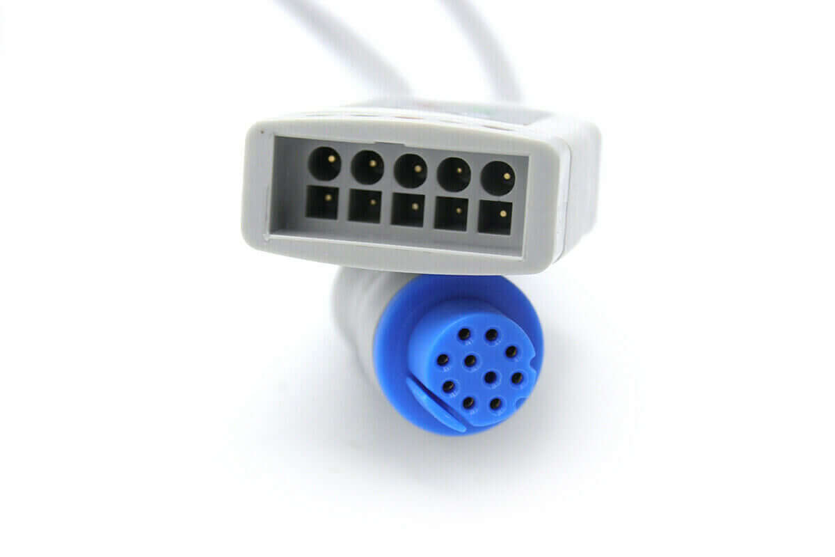 Datex Ohmeda 10 Pin 5 Leads ECG Trunk Cable