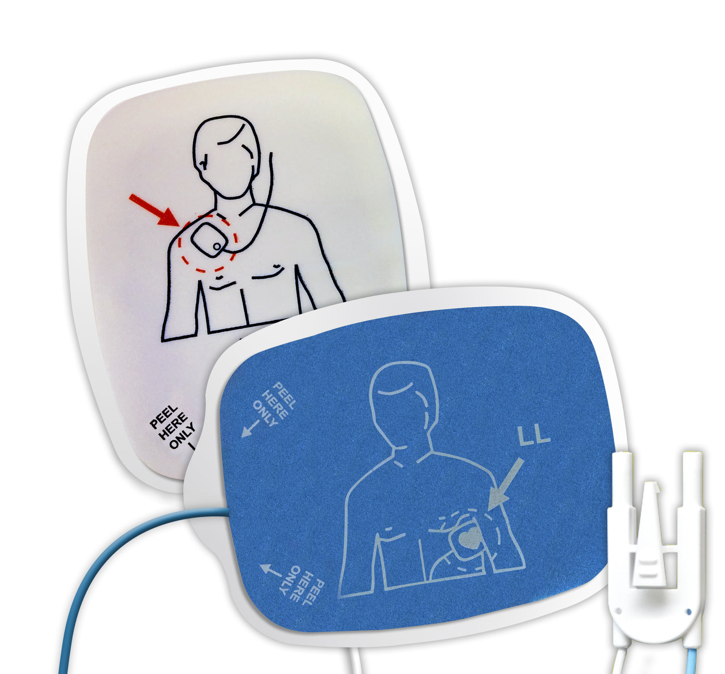 Zoll Compatible Quick-Combo Defibrillation Pads (Radiolucent)
