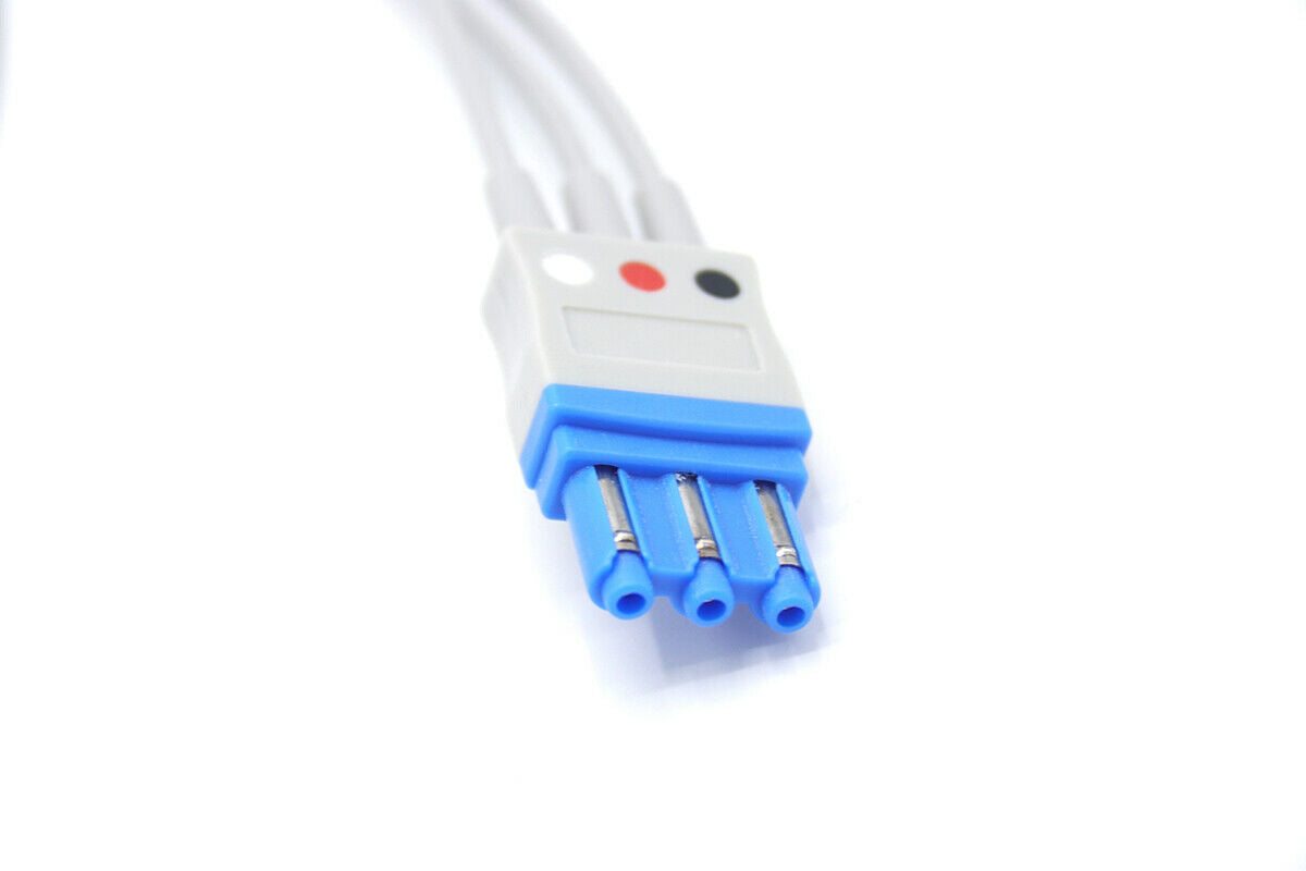 Philips 3 Leads Snap ECG EKG Leadwires Cable M1673A