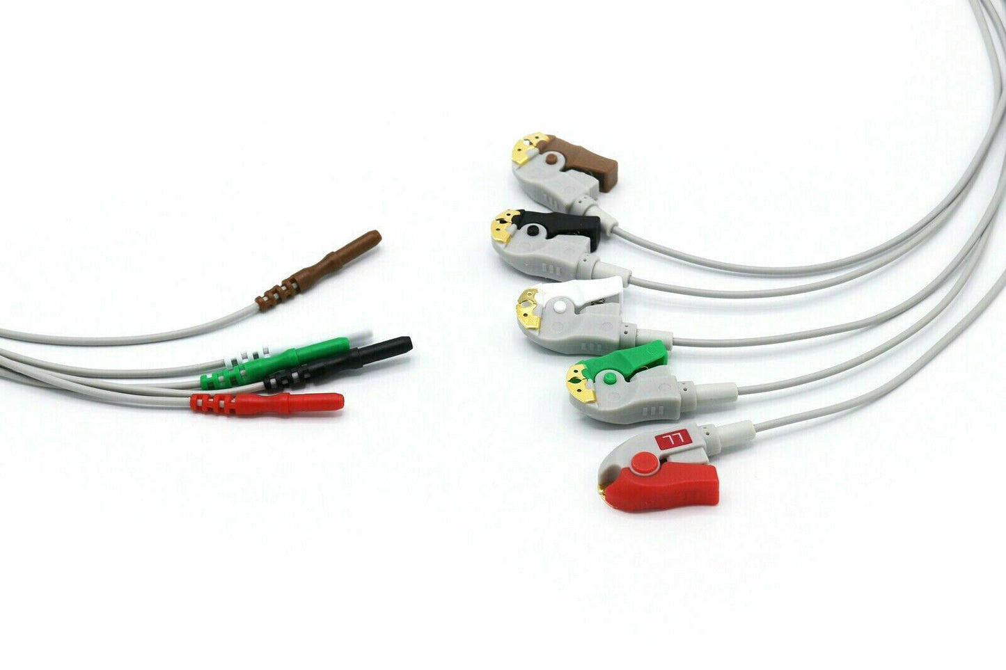 GE, DIN, ATL Datex Leadwires 5 Leads Recorder AHA ECG Cable