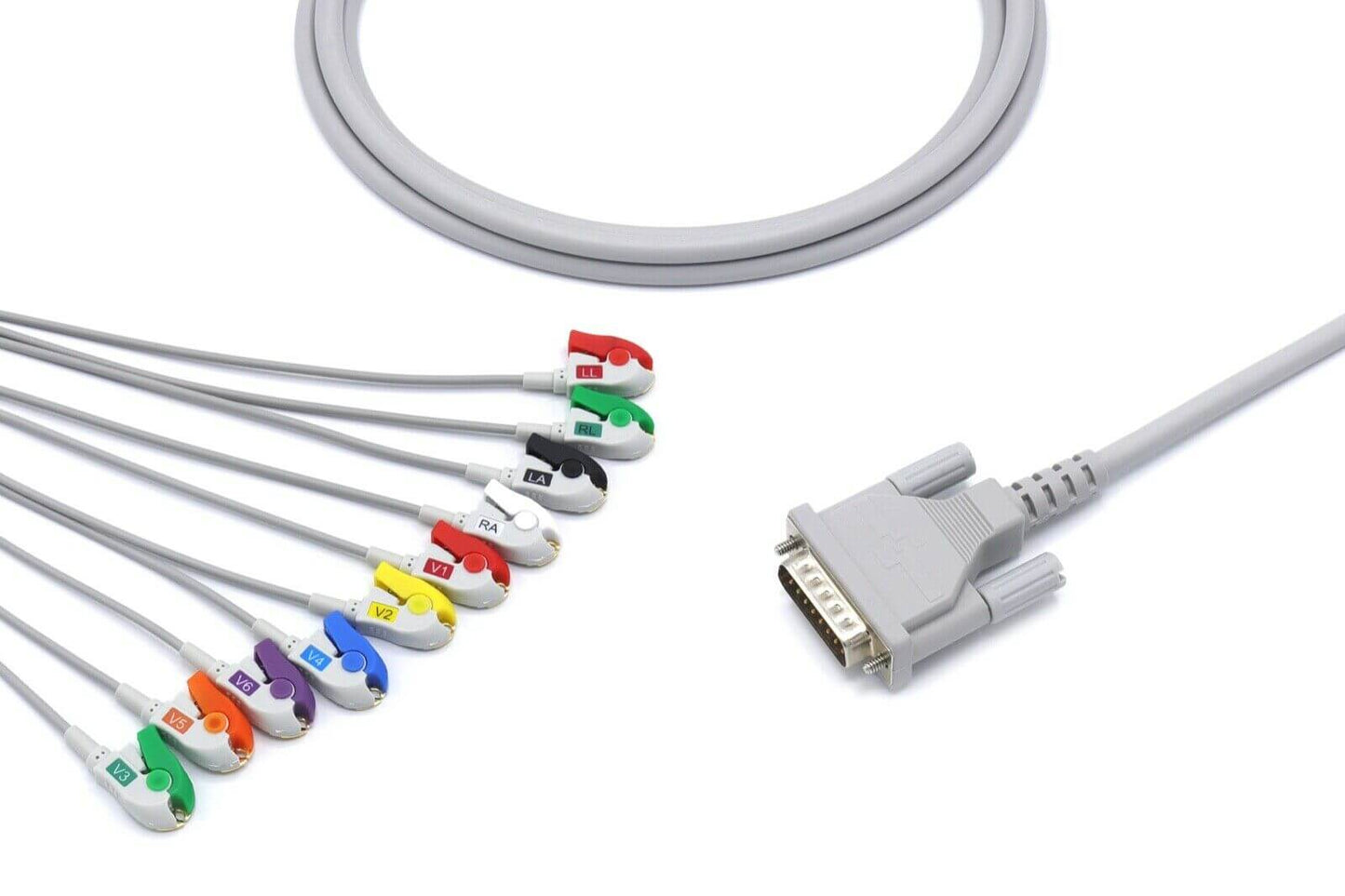 BTL 15 pin 12 Leads Banana/Grabber EKG Cable