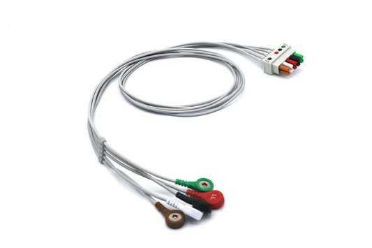 Datex Ohmeda ECG Cable Cardiocap 5 Leadwires 5 Leads Snap