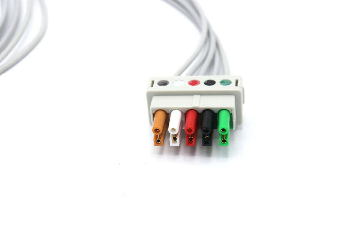 Datex Ohmeda Cardiocap 5 Leadwires 3/5 Leads Snap ECG/EKG Cable