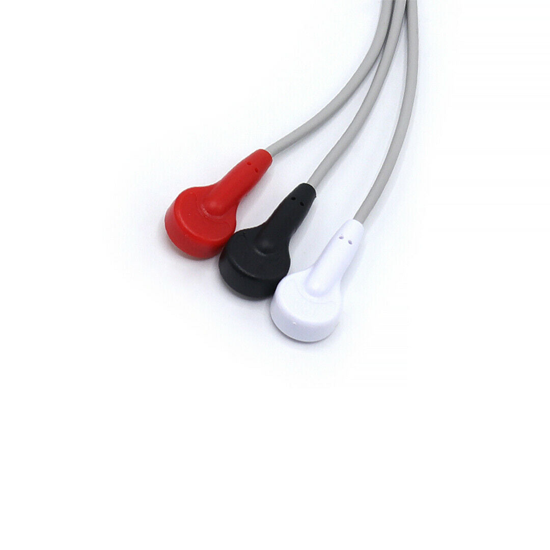 Mindray Compatible Direct Connect 12 Pin 3/5 Leads Snap 0012-00-1156-01 ECG Cable