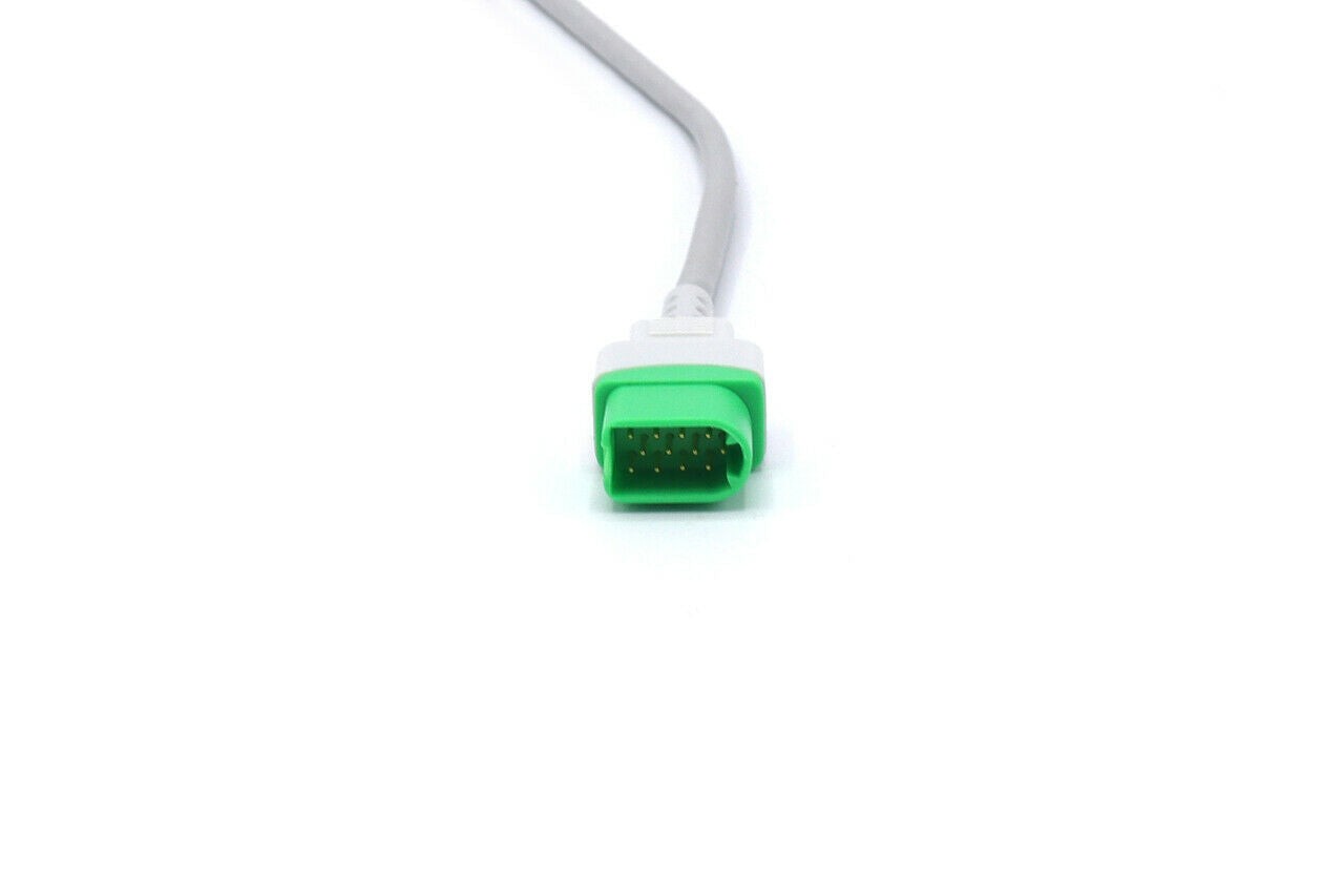 Mindray Compatible Direct Connect 12 Pin 3/5 Leads Snap 0012-00-1156-01 ECG Cable