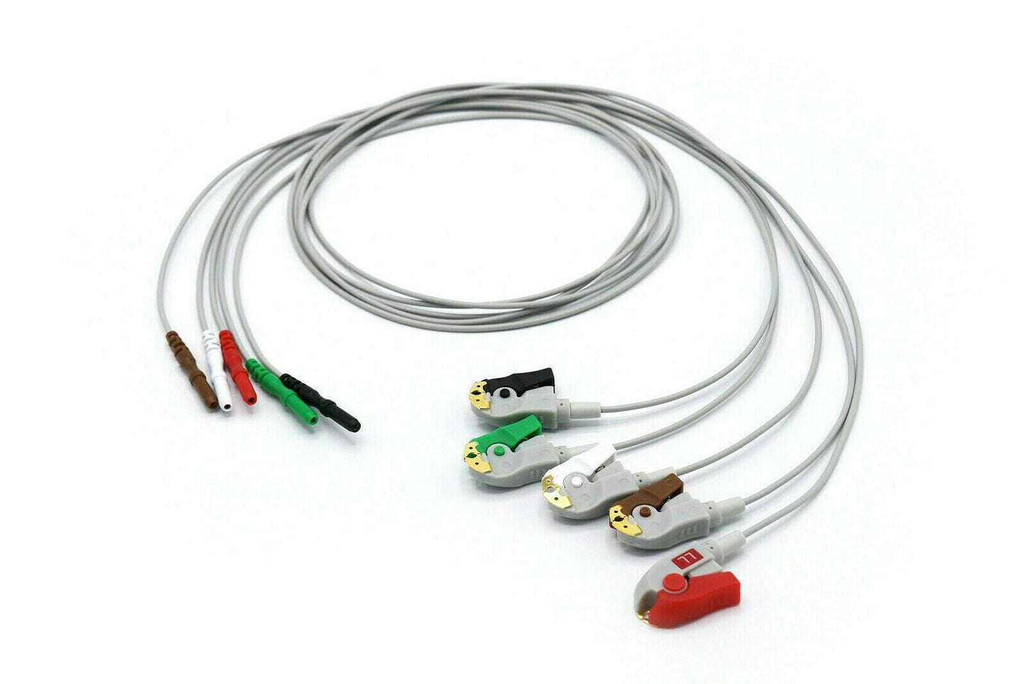 GE, DIN, ATL Datex Leadwires 5 Leads Recorder AHA ECG Cable