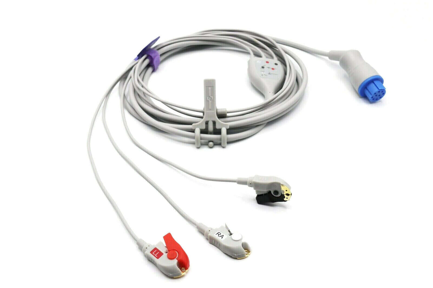 GE Datex Ohmeda 10 Pin 3 Leads ECG Cable Compatible