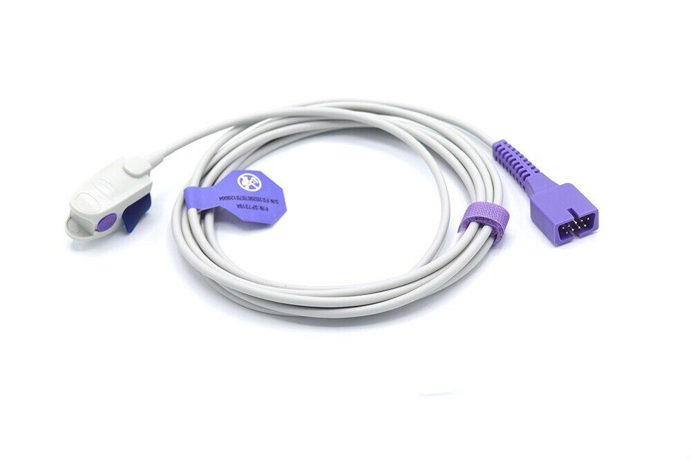 GE Healthcare Dinamap, Philips Compatible Direct Connect SPO2 Sensors - 9ft