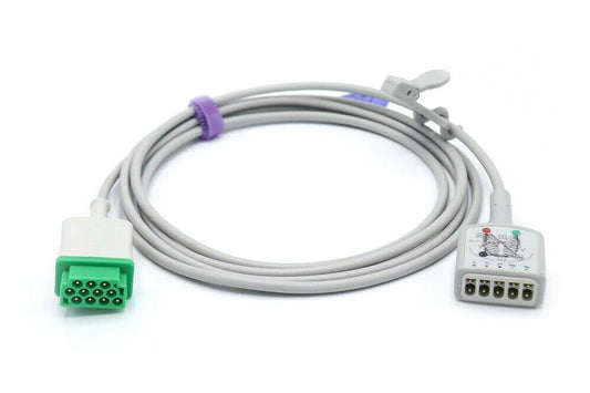 GE Marquette Eagle Dash Solar 11 Pin 3/5 Leads Trunk ECG Cable