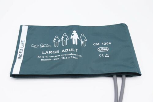 Large Adult 2 Tube Reusable NIBP Cuff 33-47cm