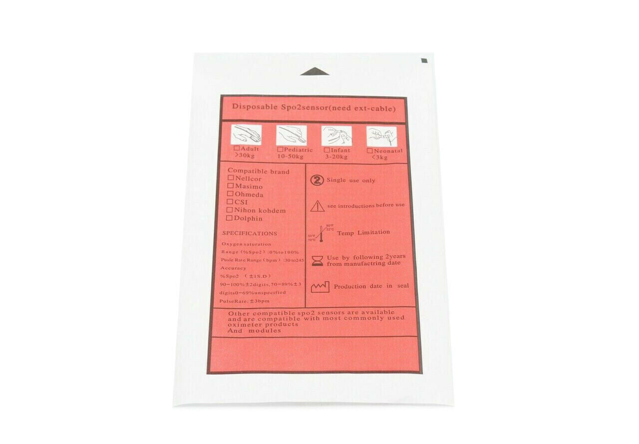 Max-A Covidien Nellcor Compatible Disposable SpO2 Adult (Box of 10)