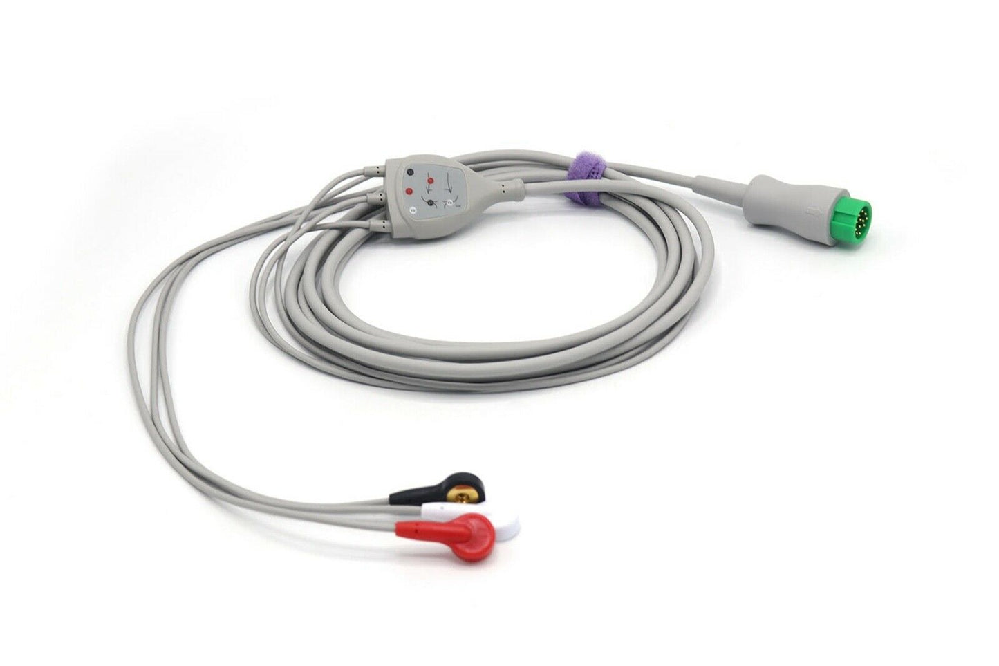 Mindray Passport 12 ECG Cable 12 Pin 3 Leads Snap Compatible