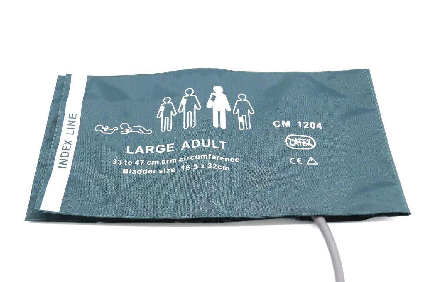 NIBP Cuff Reusable Large Adult Single Hose