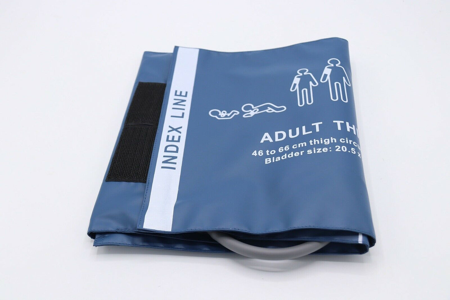 NIBP Cuff Reusable XLarge Adult Thigh Single Hose Blue