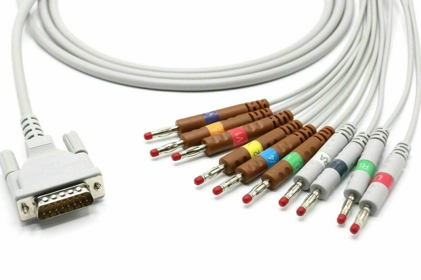 Welch Allyn 15 pin 10 Leads Banana EKG Cable