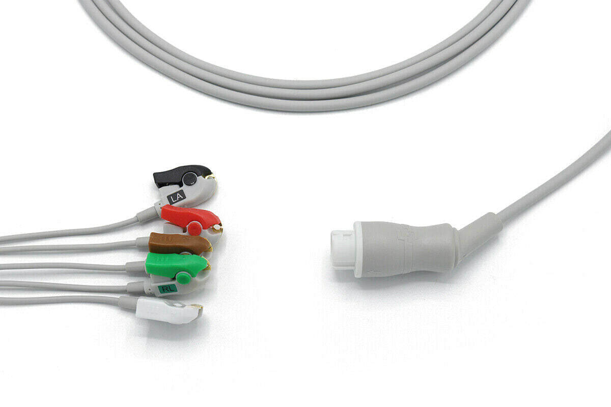 12 pin 5 Leads Grabber ECG EKG Cable