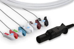 Welch Allyn Propaq LT Compatible ECG EKG Cable 6 Pin 5 Lead