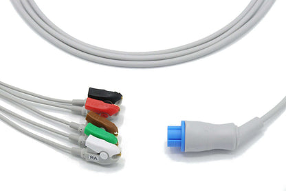 Datex Ohmeda Cardiocap 5 10 Pin 5 Leads ECG/EKG Cable