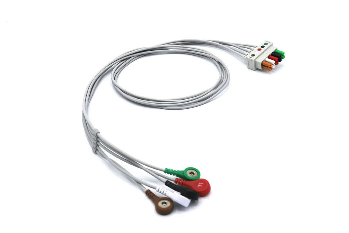 Mindray Datascope, Passport Leadwires 3/5 Lead Snap ECG  Cable AHA