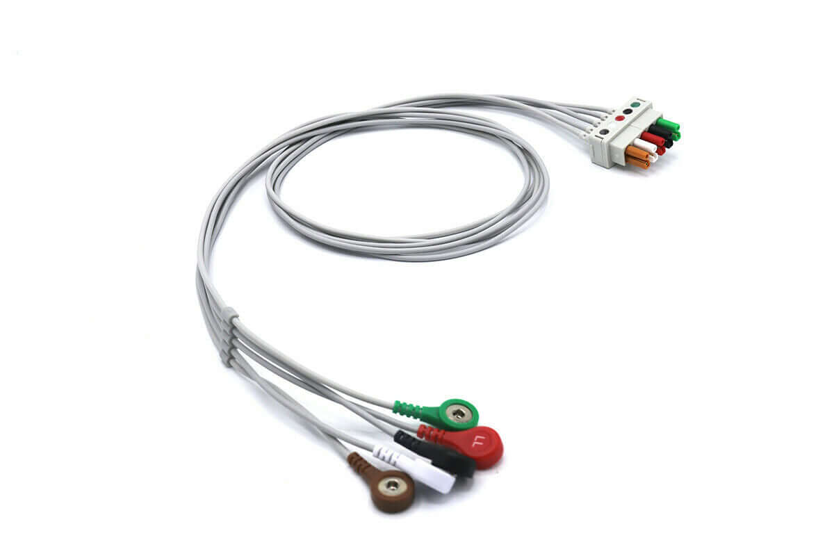 Datex Ohmeda Cardiocap 5 Leadwires 3/5 Leads Snap ECG/EKG Cable