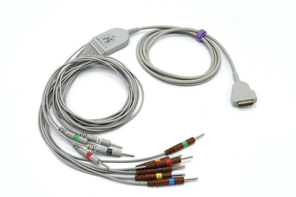 GE Marquette MAC 600/800 12 Leads EKG Cable AHA