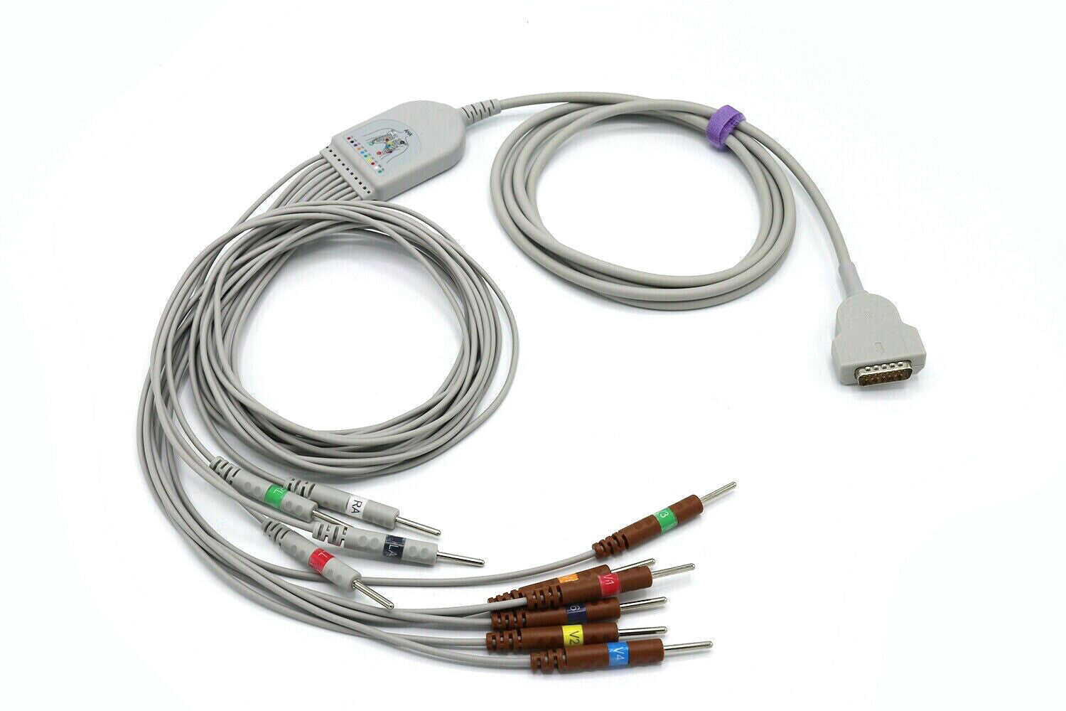 GE Marquette MAC 1600 MAC 2000 EKG Cable 10 Leads Needle AHA