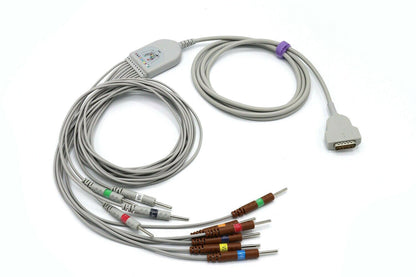 GE Marquette MAC 1600 MAC 2000 EKG Cable 10 Leads Needle AHA