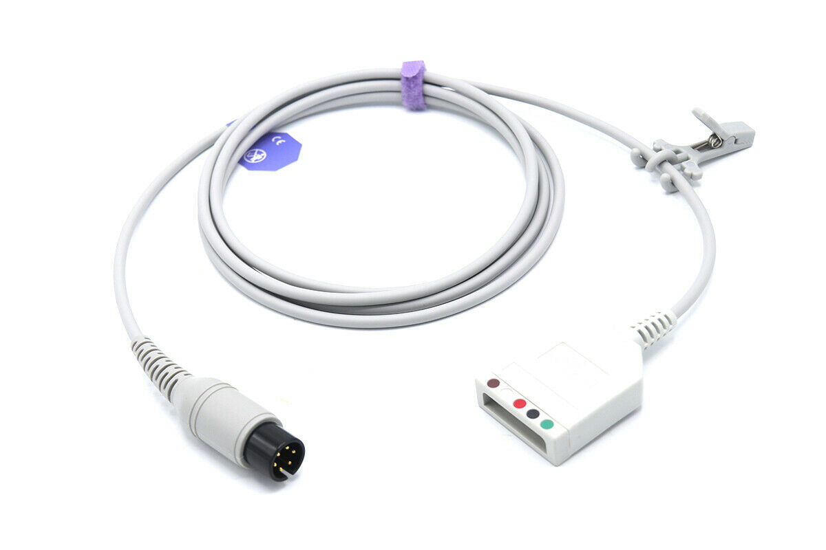 MINDRAY ECG EKG Trunk Cable 6 Pin 5 Leads Compatible