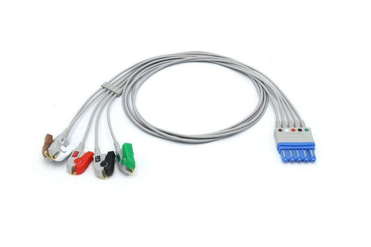 Philips 12 pin 5 Leadwires Grabber ECG Cable Agilent, Heartstart, Intellivue